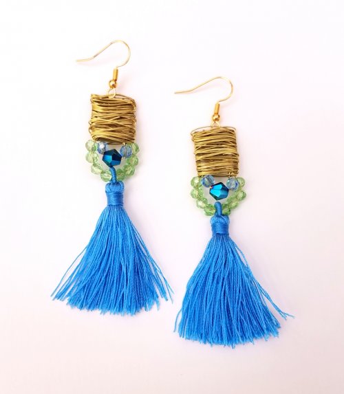 Debbie Blair's Color Inspiration Mountain Lake - , Wire Jewelry Design, Design, earrings